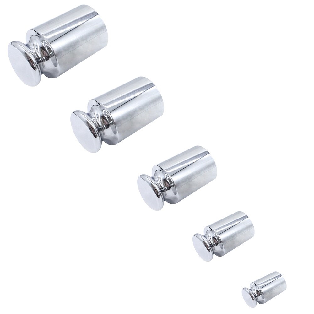 Set masa patron cromado calibracion gramo mini balanza 1g 2G 5G 10G 20g - Imagen 2