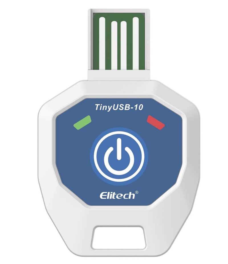 TinyUSB datalogger USB de temperatura de un solo uso Certificado Venció 01/2025