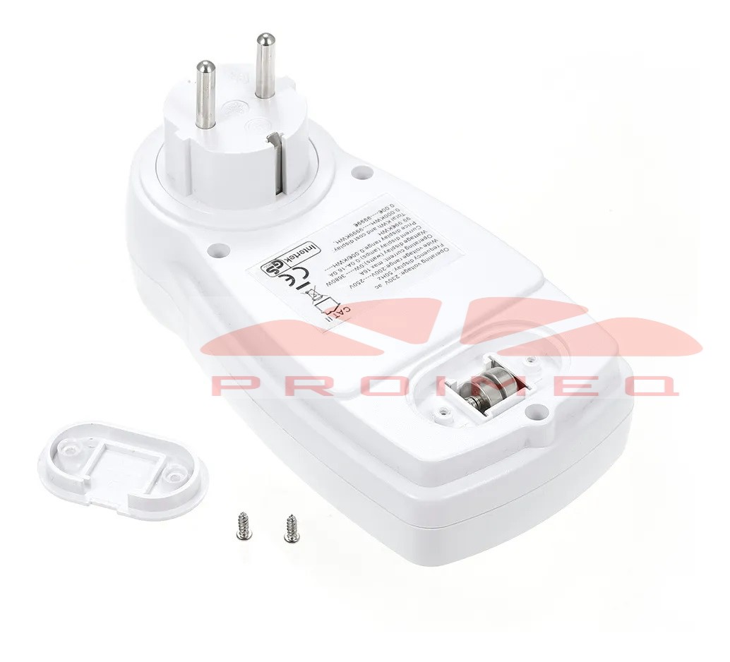 Medidor consumo wataje Watts voltaje watimetro c/bateria y adaptador Schuco - Imagen 3