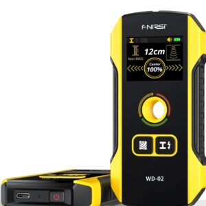 Escaner Detector Pared Metal Digital Portatil Fnirsi Color Negro Y Amarillo