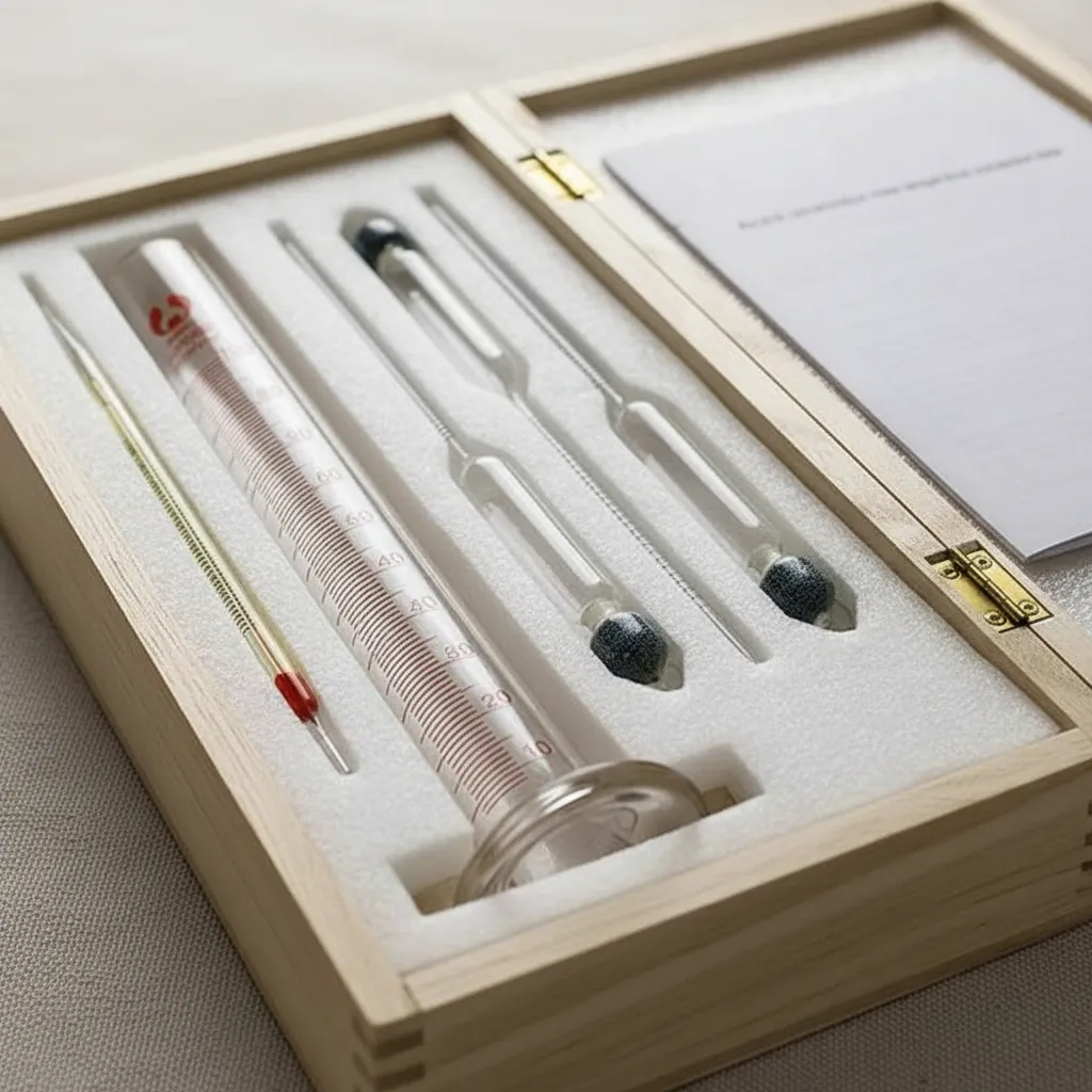 Kit Medidor De Alcohol De 0% A 100% Con Probeta - Imagen 3